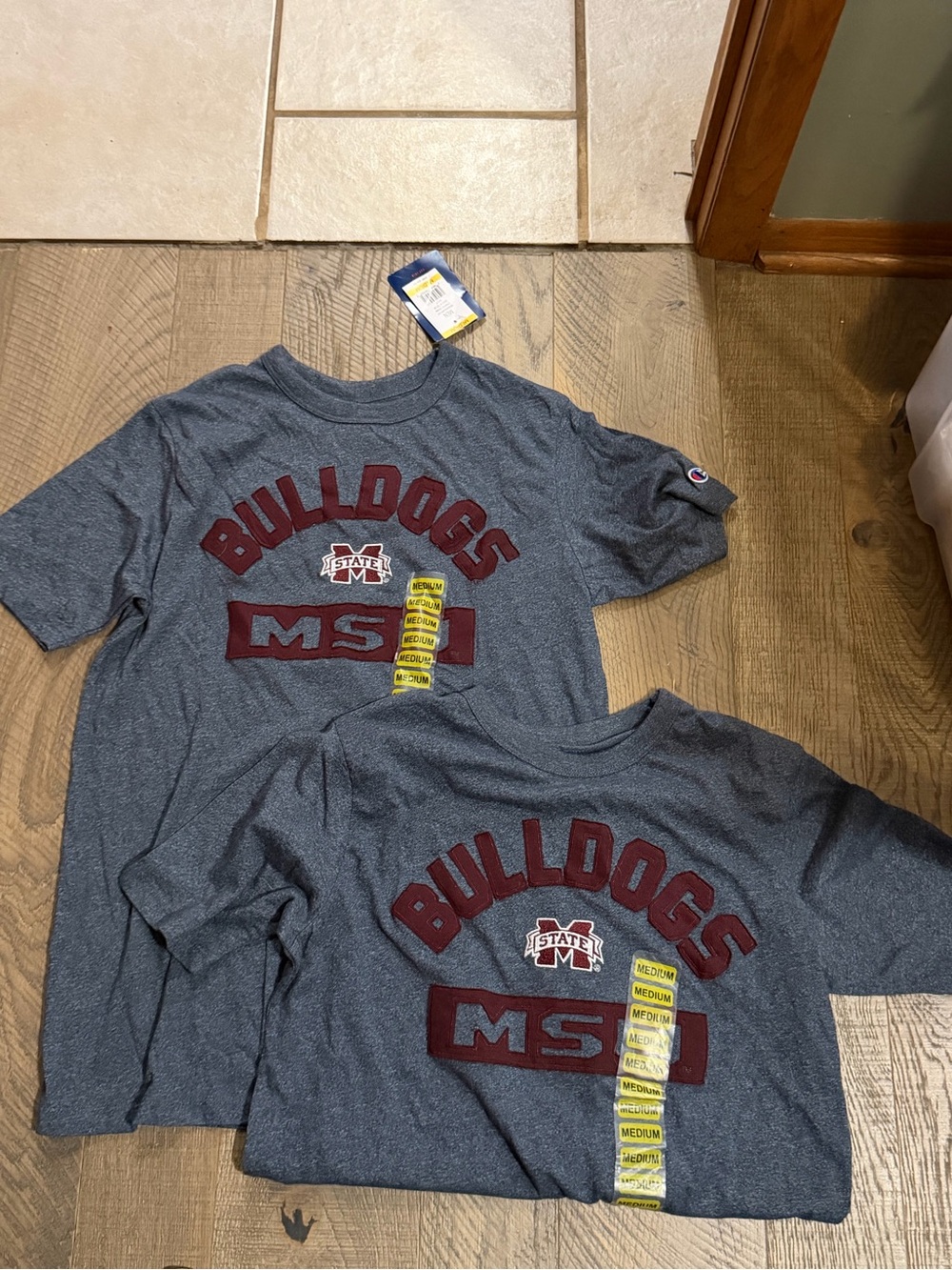 MSU Bulldogs Champion Shirts Lot of 2 NWT - Picture 2 of 2